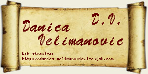 Danica Velimanović vizit kartica
